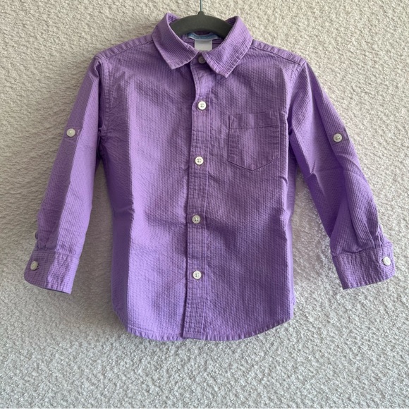 Janie and Jack Other - Janie And Jack Toddler Boys Vintage‎ Button Purple Dress Shirt Size 18-24 Months